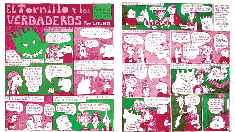 &lsquo;El Tornillo y los verdaderos&rsquo; de &lsquo;Chuño&rsquo; Efraín Ortuño. (1993). /  CORTESÍA