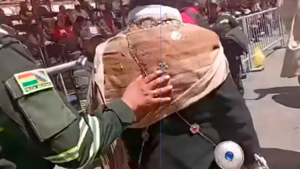 El bailar&iacute;n tras ser arrestado por impago de asistencia familiar. Captura