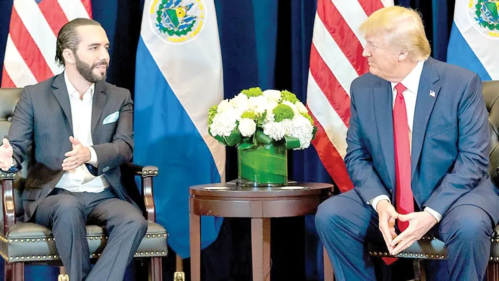 Nayib Bukele y Donald Trump. / DIARIO EL SALVADOR