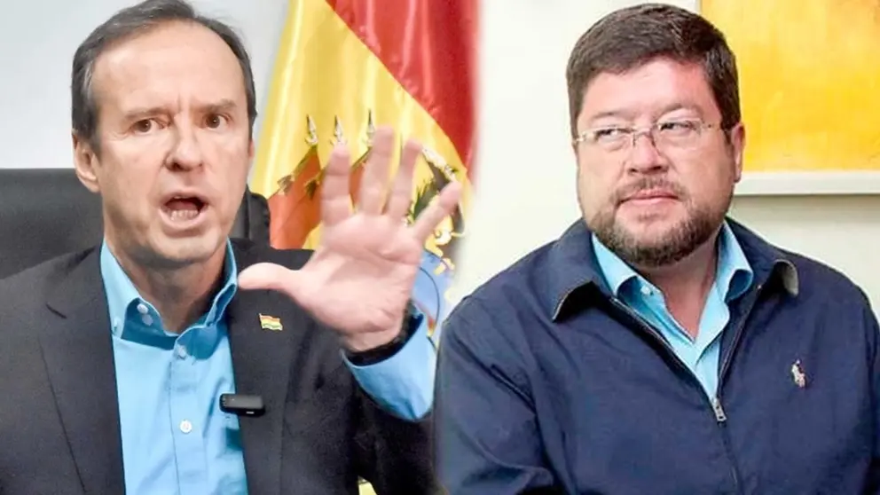 Jorge Tuto Quiroga y Samuel Doria Medina./ ARCHIVO