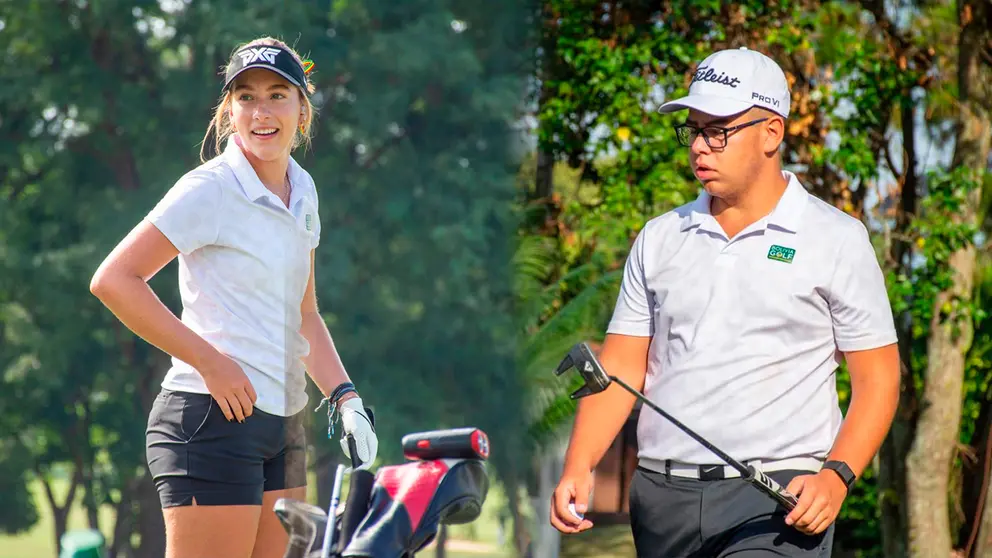 Sof&iacute;a Blanco y Vicente Quiroga, en el torneo. PCCG