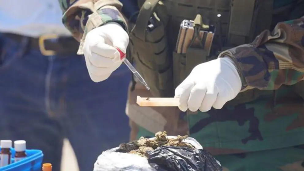 Foto referencial sobre hallazgo de coca&iacute;na y marihuana. TOMADA DE ABI