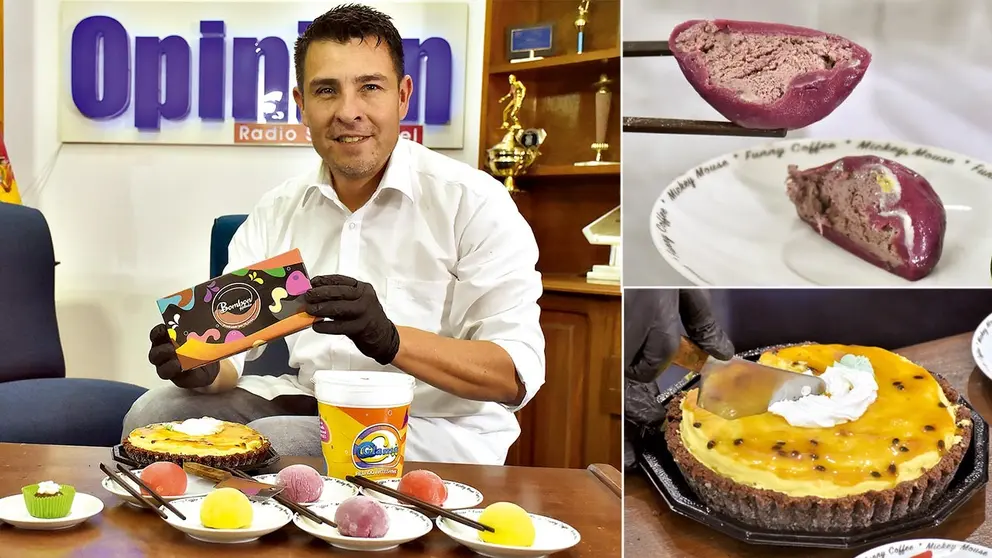 En Glama, los mochis vienen rellenos de innovadores sabores de esferas heladas./  DICO SOLÍS
