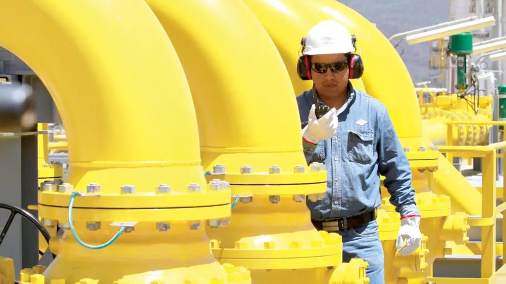 Un sistema de ductos de gas en Bolivia./ YPFB