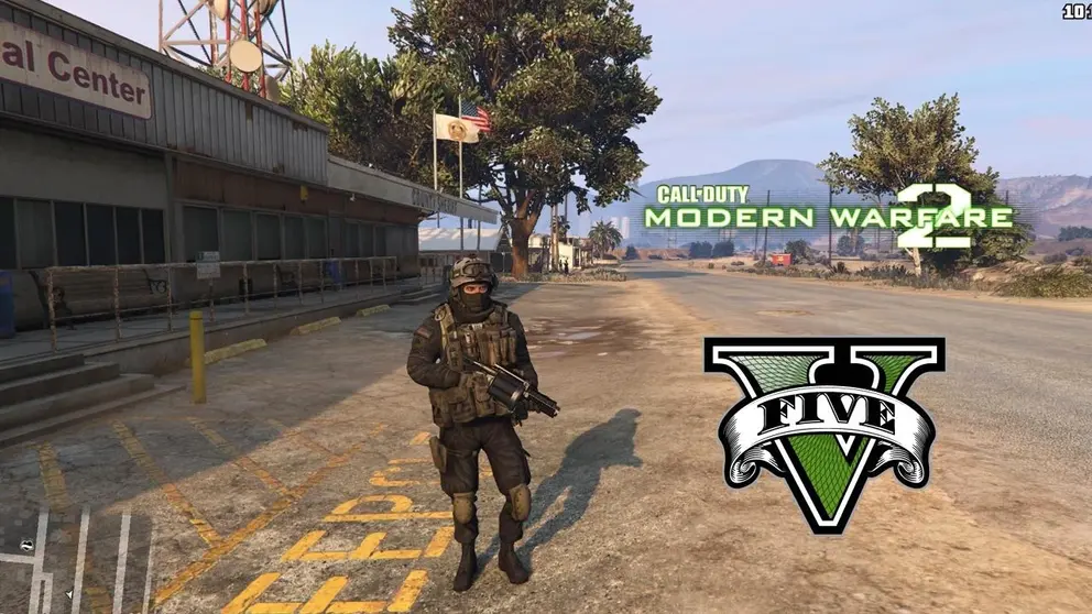El juego para consolas Xbox Modern Warfare 2 y GTA V
