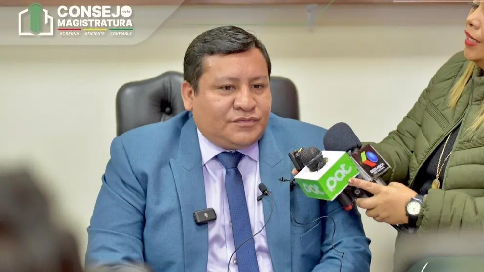El presidente del Consejo de la Magistratura, Manuel Baptista. CdM