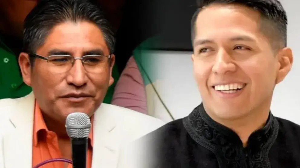 Felix Patzi (i) junto a Andr&oacute;nico Rodr&iacute;guez (d). COMPOSICI&Oacute;N OPINI&Oacute;N