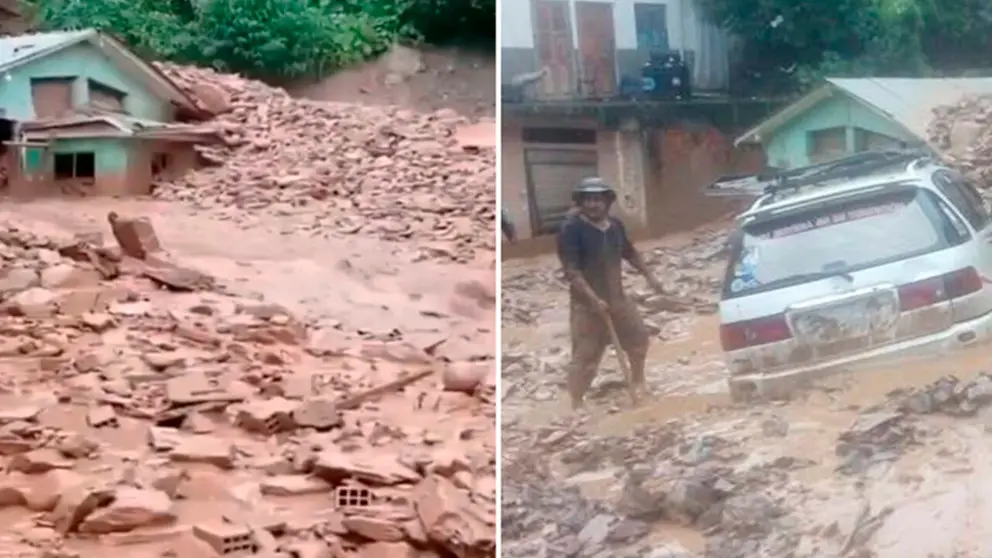 Riada en una comunidad del municipio de La Asunta.  CAPTURA LA VOZ DE LOS YUNGAS