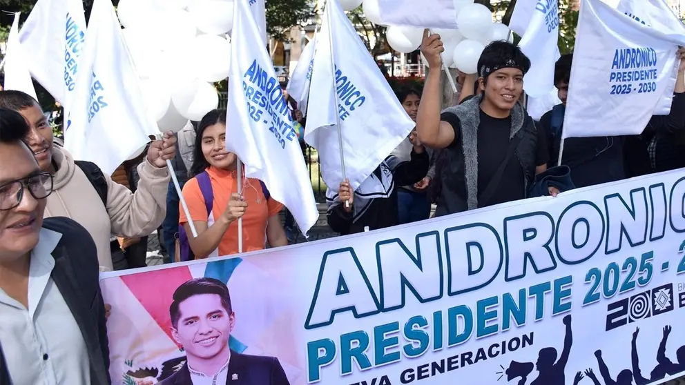 Campa&ntilde;as a favor de Andr&oacute;nico Rodr&iacute;guez, en Cochabamba./NO&Eacute; PORTUGAL