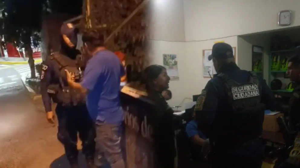 Guardia municipal arresta a agresor. CORTES&Iacute;A