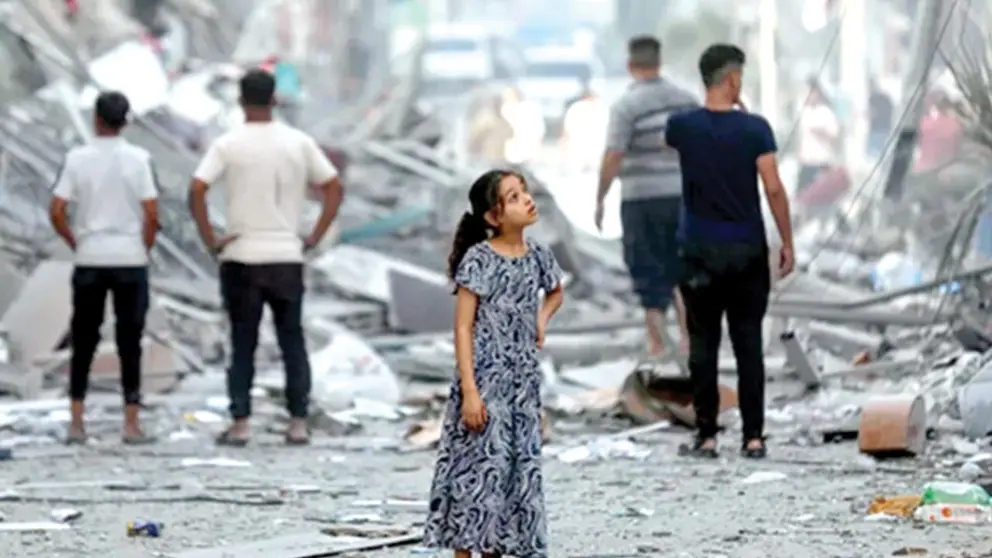 Los ni&ntilde;os est&aacute;n entre los m&aacute;s afectados por los ataques en la Franja de Gaza./ UNICEFA