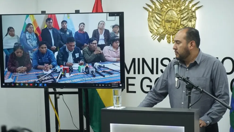 El ministro de Gobierno Roberto R&iacute;os. APG