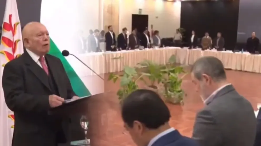 Arranca el Cuarto Encuentro Multipartidario e Interinstitucional por la Democracia convocado por el TSE, en Santa Cruz. CAPTURA DE PANTALLA