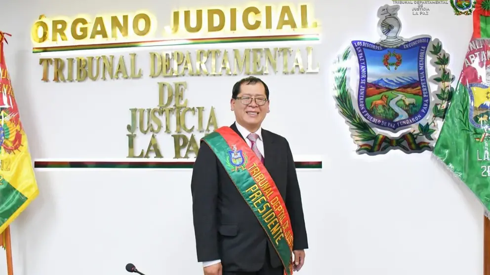 El expresidente del TDJ de La Paz, Yv&aacute;n C&oacute;rdoba. TDJ LA PAZ