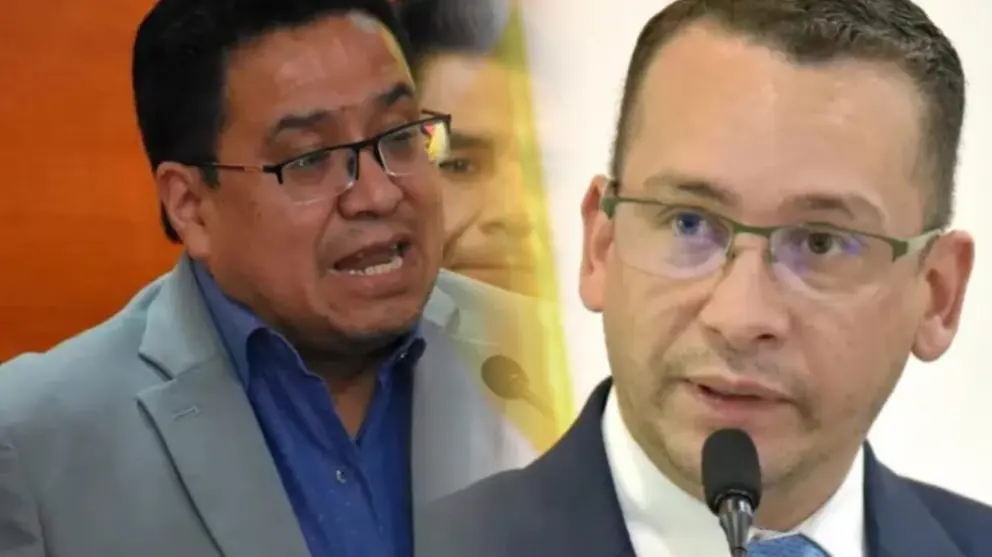 El presidente del Tribunal Supremo de Justicia (TSJ), Romer Saucedo (d), revel&oacute; que el ahora ministro de Justicia, C&eacute;sar Siles (i). COMPOSICI&Oacute;N OPINI&Oacute;N