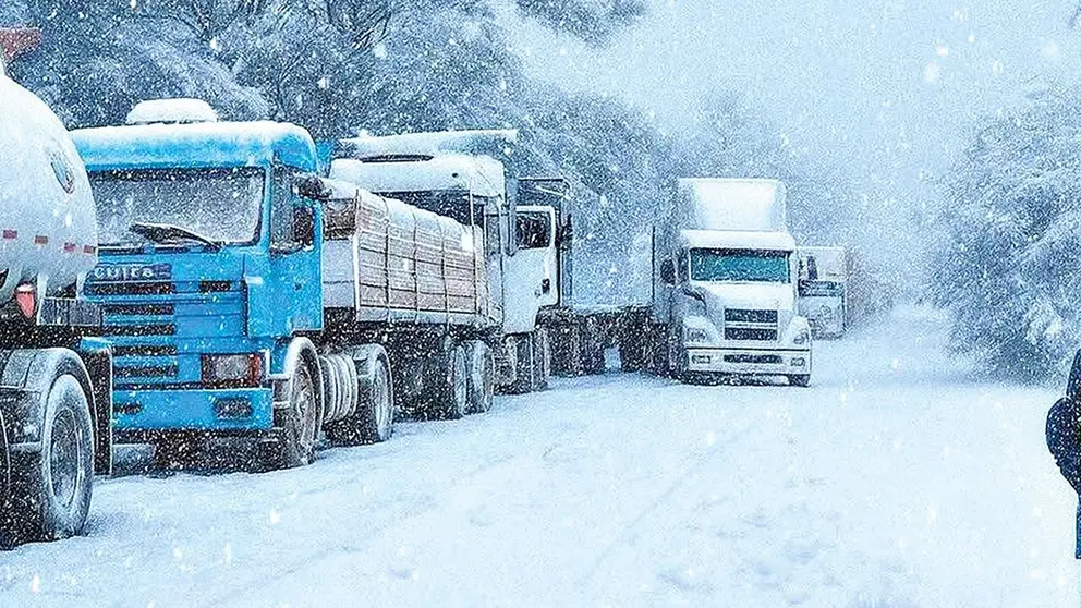 La nevada cay&oacute; desde la jornada del lunes./ RRSS