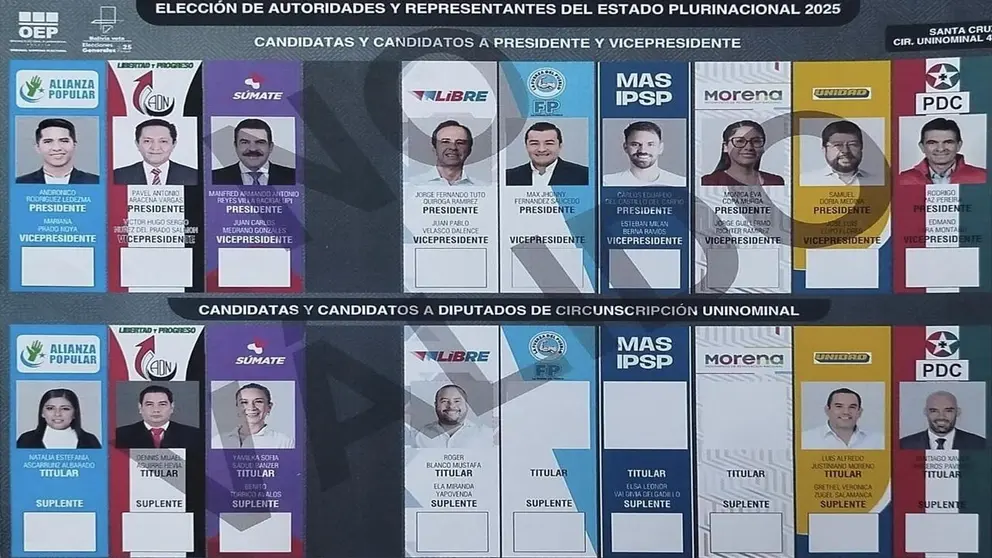 TSE publicará este fin de semana la lista de personas y candidatos habilitados para las elecciones./ URGENTE.BO