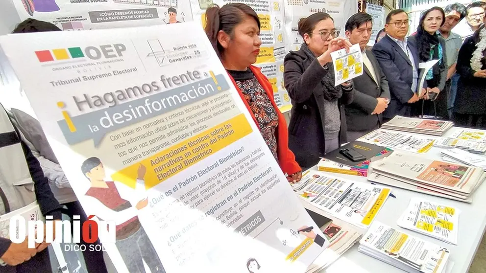 El punto de informaci&oacute;n inaugurado en el TED de Cochabamba, este 21 de julio./ DICO SOL&Iacute;S