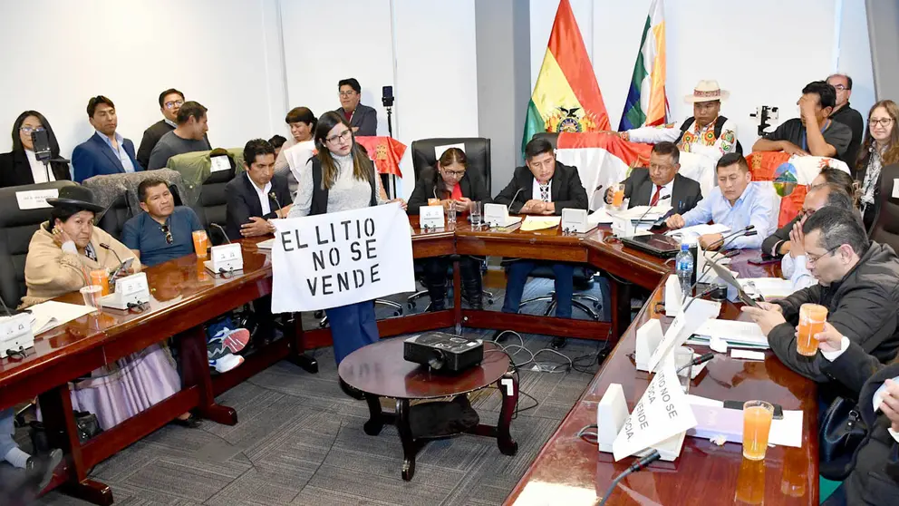 Comisión de Diputados suspende sesión para tratar contrato de litio./ APG