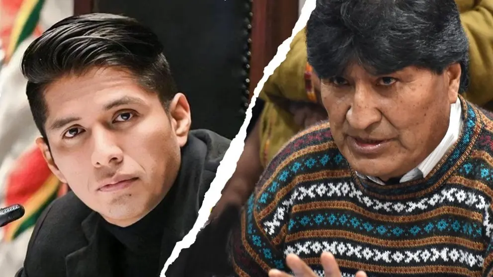 Evo Morales (d) y Andr&oacute;nico Rodr&iacute;guez (i). COMPOSICI&Oacute;N OPINI&Oacute;N