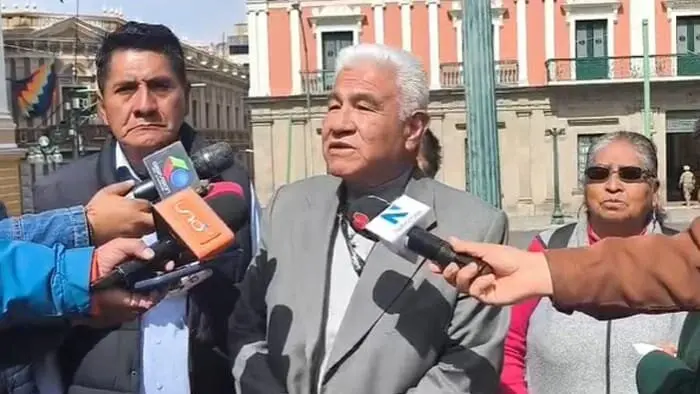 Medardo Flores Encinas, representante del Control Social del Adulto Mayor de La Paz. APG