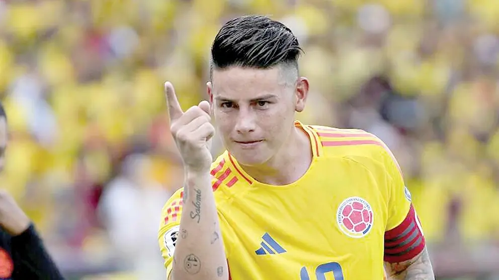 James Rodríguez volverá a ser el capitán de la &acute;Sele&acute;./ LOS ANGELES TIMES