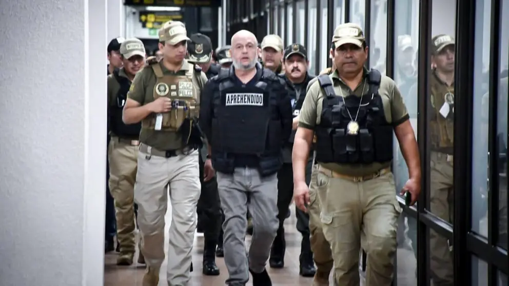 Arturo Murillo, a su arribo a Bolivia./ LIBERTAD DIGITAL PARA BOLIVIA