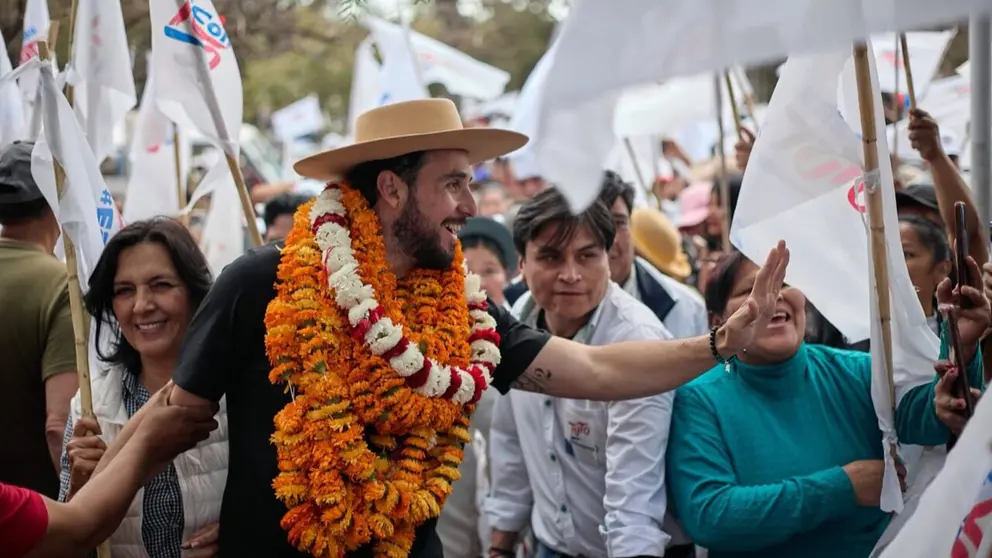 Juan Pablo Velasco, en campa&ntilde;a electoral. JP VELASCO
