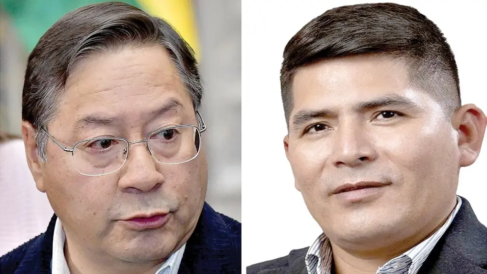 El presidente Luis Arce (i) y el senador Pedro Benjam&iacute;n Vargas./ APG Y C&Aacute;MARA DE SENADORES