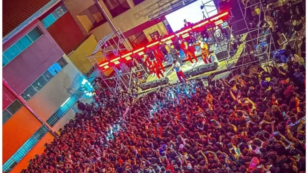 Festival que termin&oacute; con una estudiante fallecida. CAPTURA DE PANTALLA