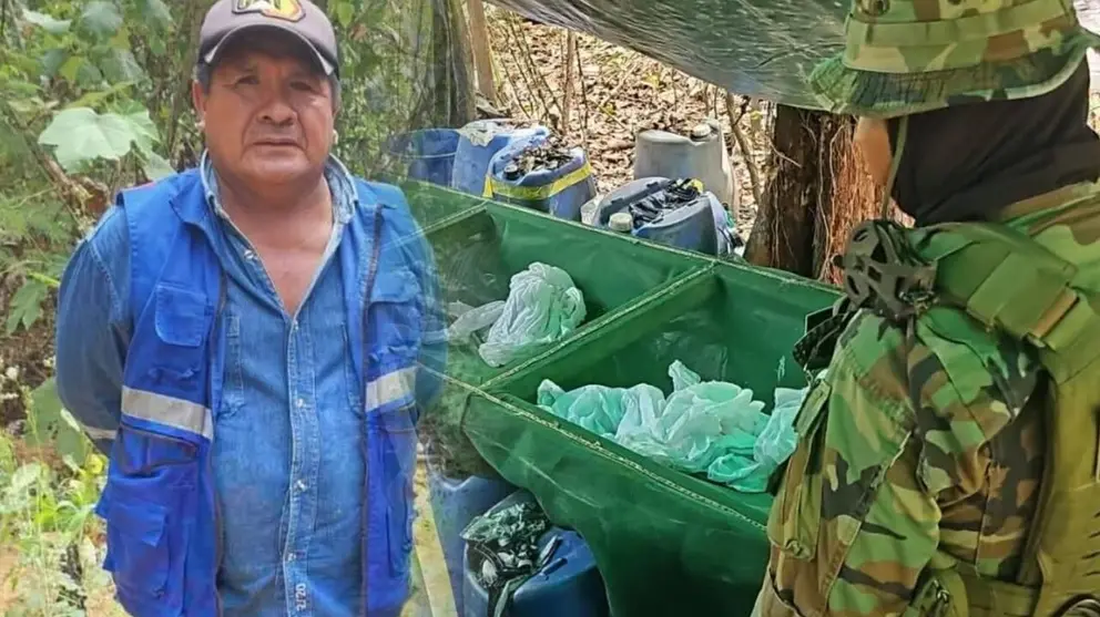 Felipe C&aacute;ceres, el &lsquo;zar antidrogas&rsquo; de Evo Morales, cae en f&aacute;brica de cristalizaci&oacute;n de coca&iacute;na. RRSS