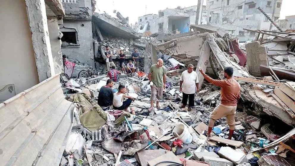 Viviendas destruidas en Gaza tras un ataque por parte de Israel./ BLOOMPERG.COM