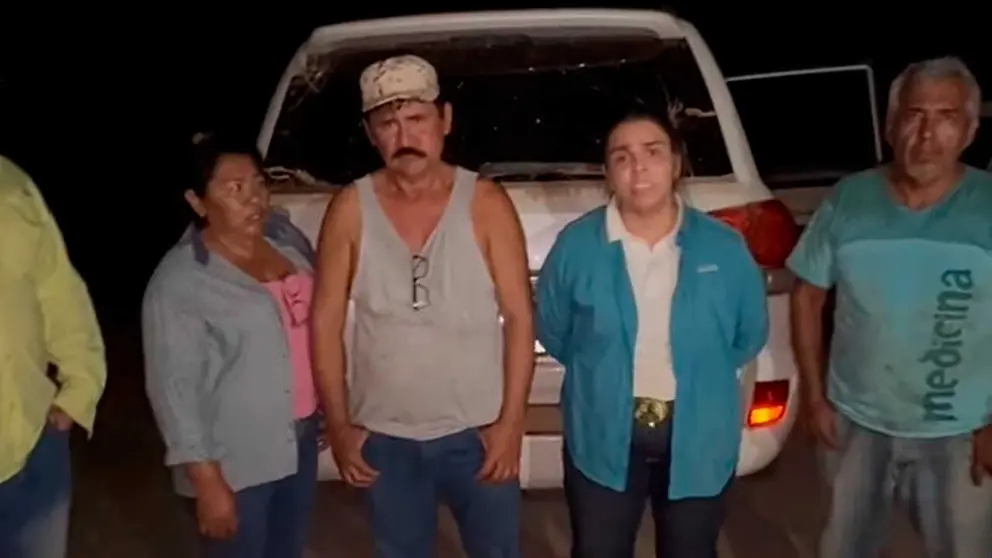 Propietarios y trabajadores del predio avasallado en Guarayos, Santa Cruz