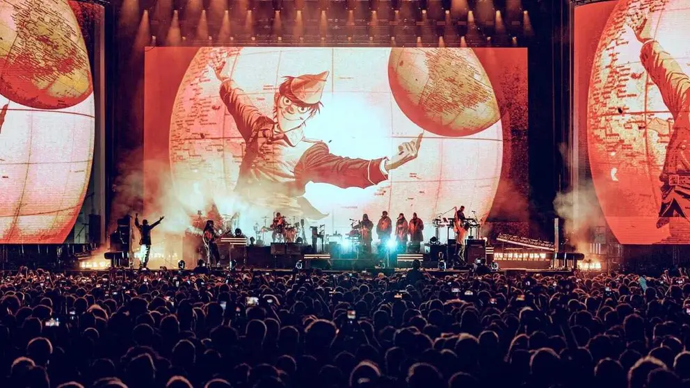 Gorillaz se present&oacute; en Madrid (Espa&ntilde;a)./ GORILLAZ