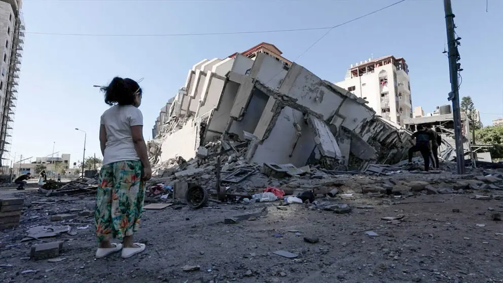Gran parte de la ciudad de Gaza ha sido destruida por los bombardeos de Israel. UNRWA