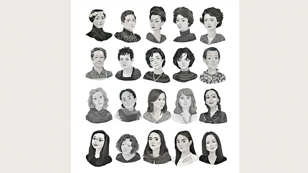 Ilustraci&oacute;n que acompa&ntilde;a el libro &ldquo;Mujeres artistas de Bolivia&rdquo;, de Reynaldo J. 
Gonz&aacute;lez./ CORTES&Iacute;A