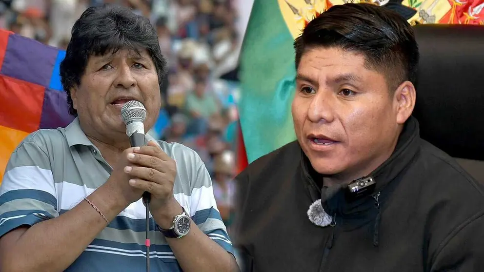 El expresidente Evo Morales y el senador &ldquo;evista&rdquo; Leonardo Loza./ APG