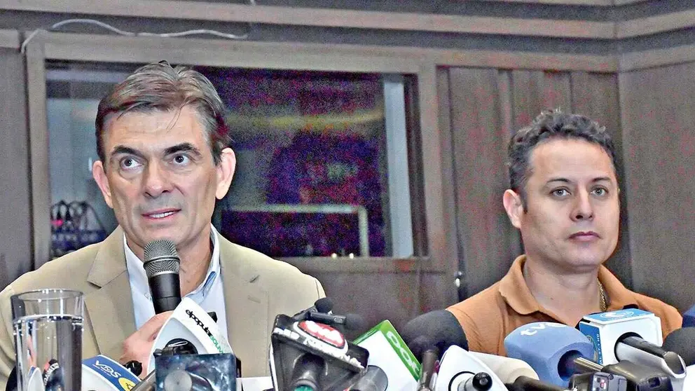 Rodrigo Paz (i) y Edmand Lara ser&aacute;n posesionados el 8 de noviembre pr&oacute;ximo./ APG