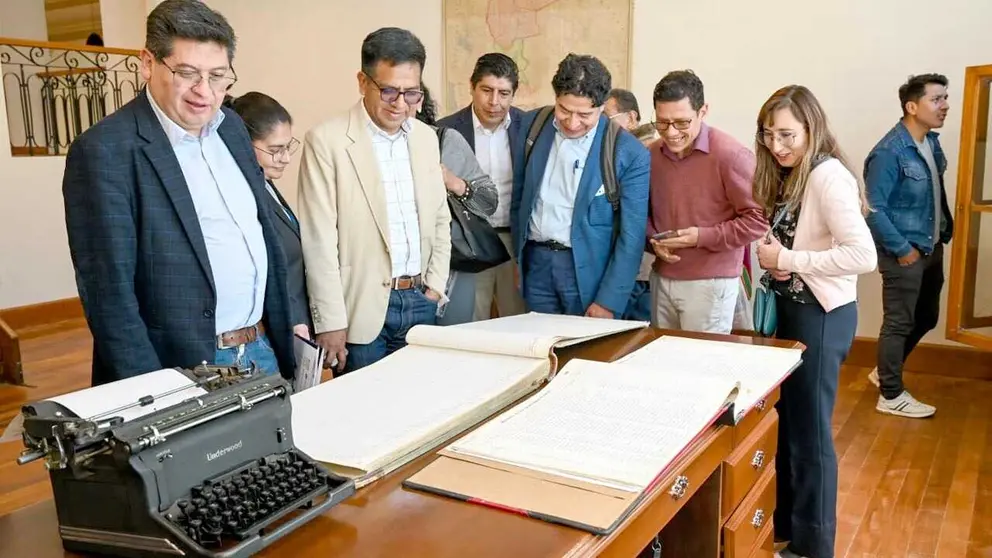 Gobierno nacional reabri&oacute; la Biblioteca Econ&oacute;mica y Financiera, ubicada en la calle Bol&iacute;var esquina Indaburu en la ciudad de La Paz./  MINISTERIO DE ECONOMIA