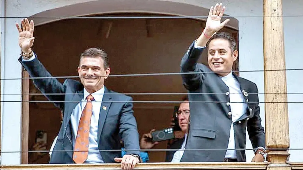 Rodrigo Paz y Edmand Lara, presidente y vicepresidente electos de Bolivia./ APG