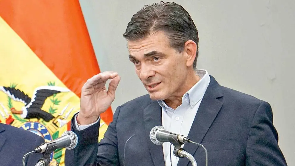 El presidente Rodrigo Paz, en conferencia de prensa./ APG