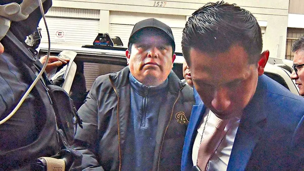 Juan Carlos Huarachi, tras ser detenido por la Polic&iacute;a. ARCHIVO