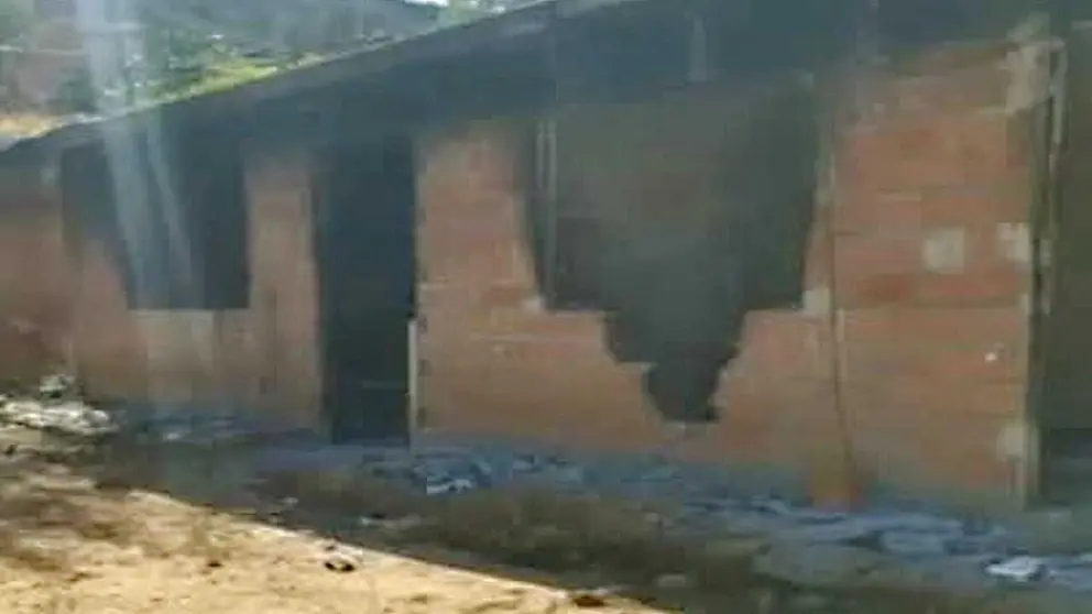 El inmueble donde ocurri&oacute; el linchamiento en Cochabamba./ RRSS