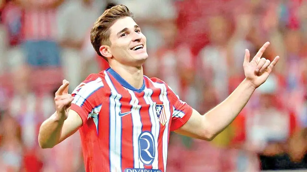 Juli&aacute;n &Aacute;lvarez, goleador del Atleti./ FACEBOOK ATL&Eacute;TICO MADRID
