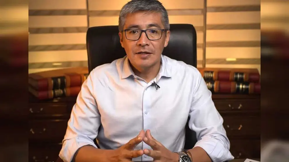 El ministro de Econom&iacute;a, Gabriel Espinoza.  CAPTURA DE PANTALLA