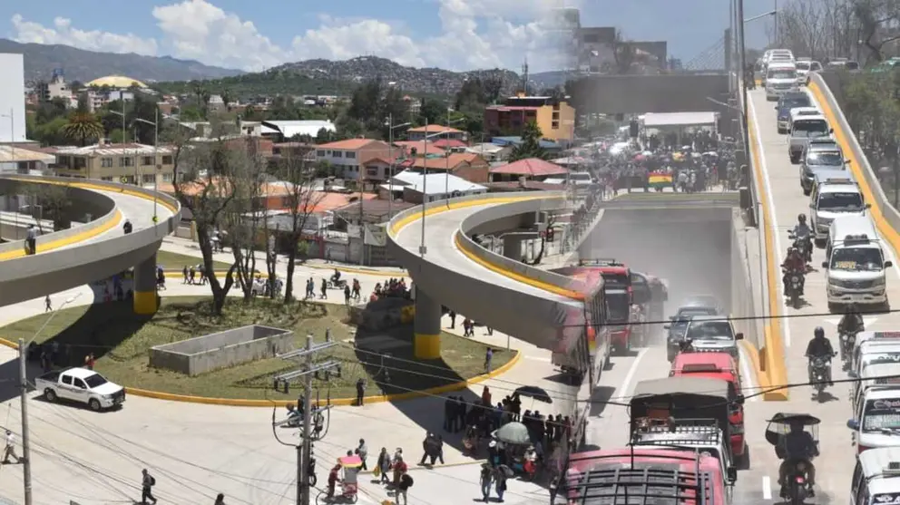 Circulaci&oacute;n vehicular en el distribuidor de la avenida Blanco Galindo y Per&uacute;. NO&Eacute; PORTUGAL