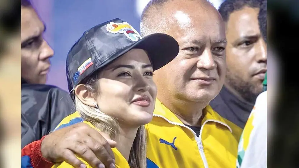 Daniela Cabella y Diosdado Cabello, padre e hija con fuertes pesos en el gobierno venezolano./Newsweek.com.ar