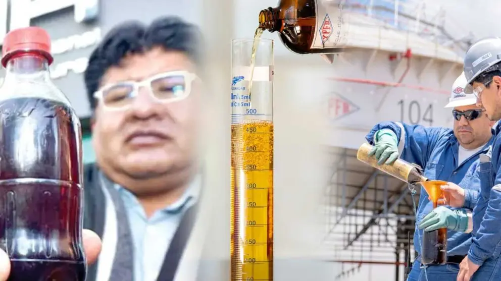 Foto referencial de gasolina en Bolivia.  COMPOSICI&Oacute;N OPINI&Oacute;N