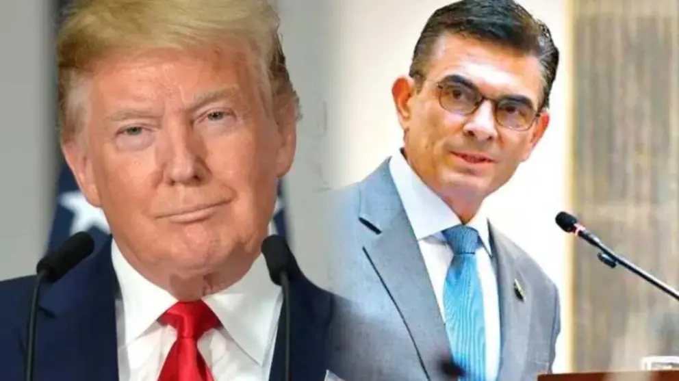 El presidente Donald Trump y su par de Bolivia, Rodrigo Paz. COMPOSICI&Oacute;N OPINI&Oacute;N