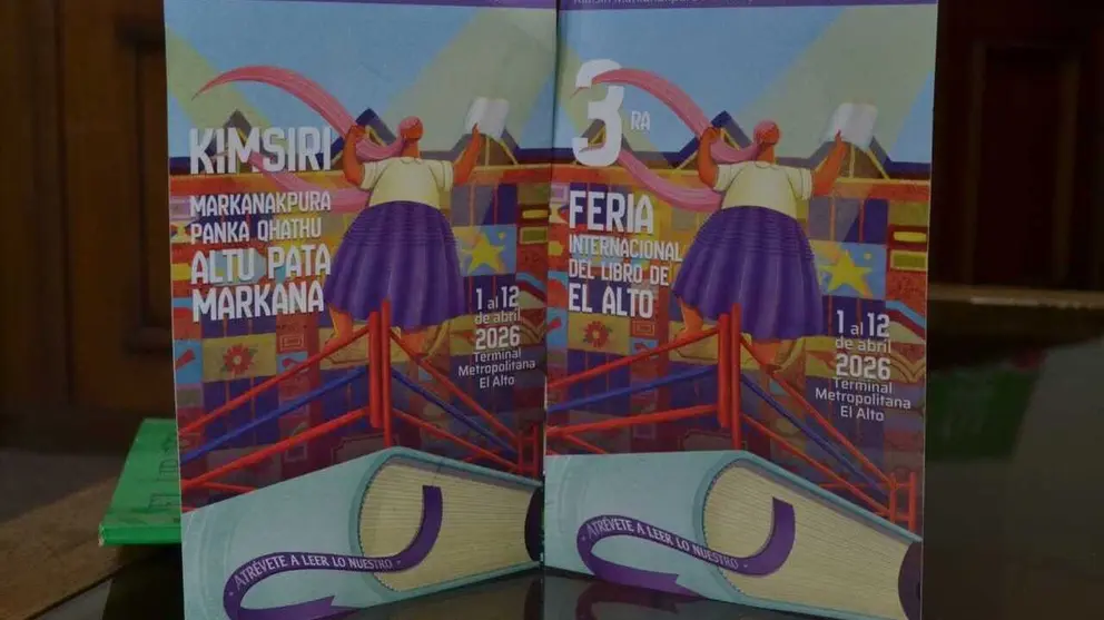 Afiche de la III Feria Internacional del Libro de El Alto. ABI